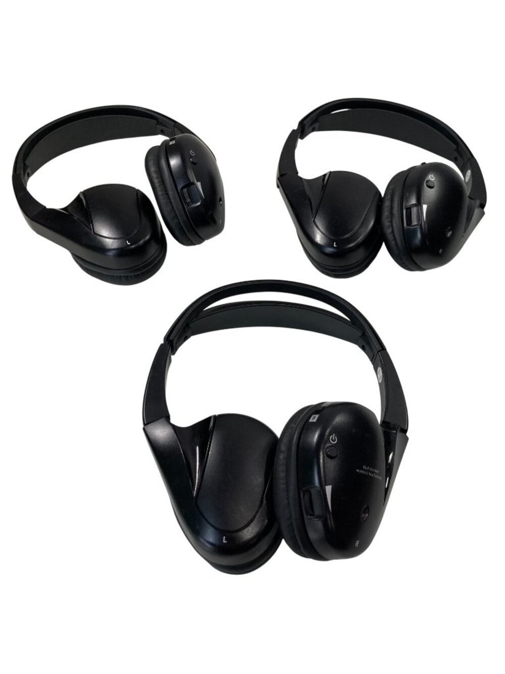 Cadillac Escalade Wireless Headphone Lot Dual Channel Black Replacement Part OEM